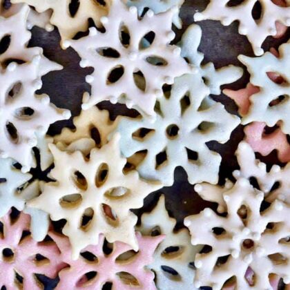 Pretty snowflake cookies