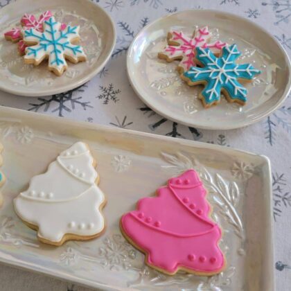 pink white blue cookies