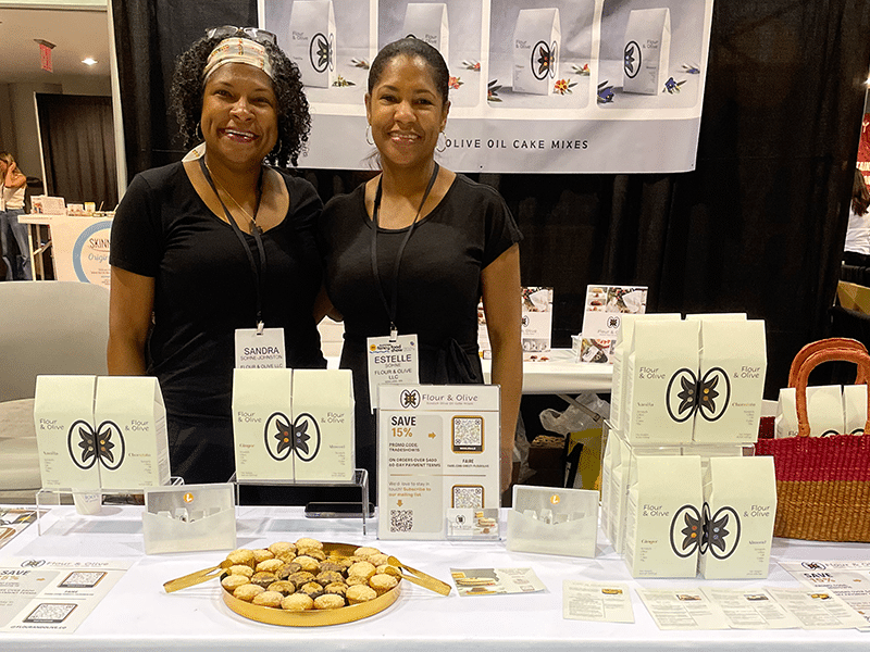 Flour & Olive at booth at Fancy Food Show