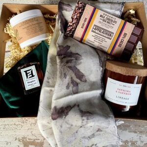 Artisan luxury gift box with products