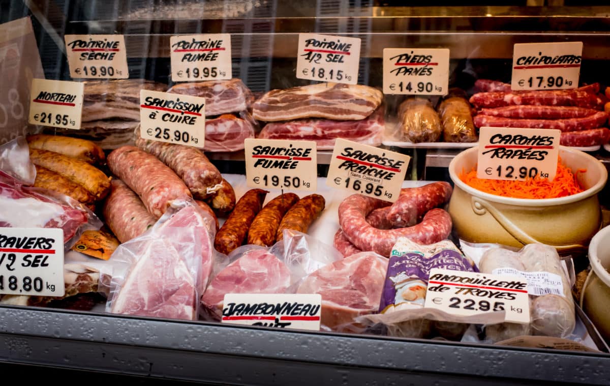 Butcher Shop on Rue Montorgueil, Paris