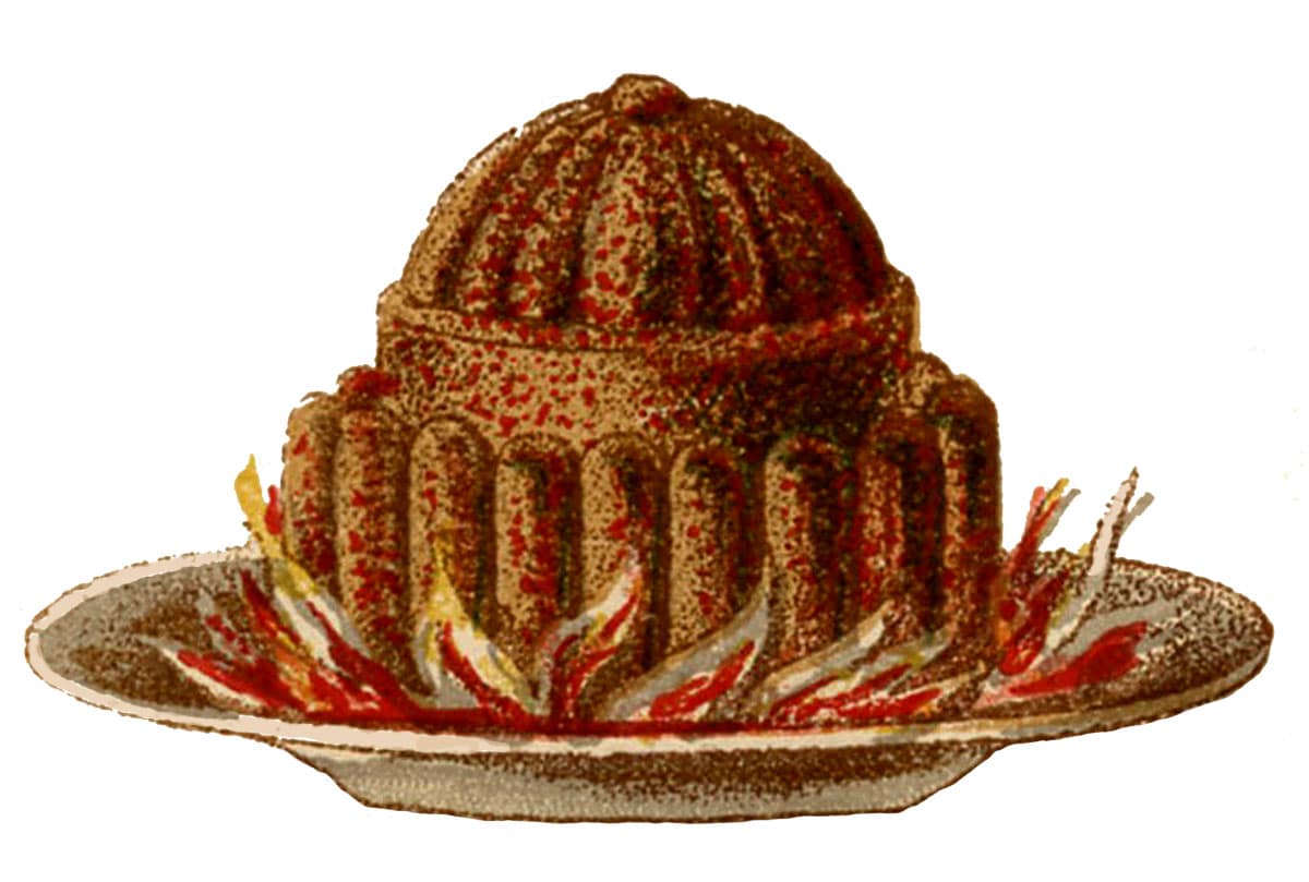 Traditional Christmas fruitcake