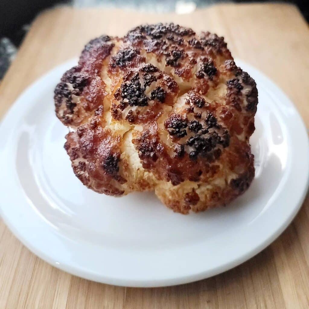 whole roasted cauliflower