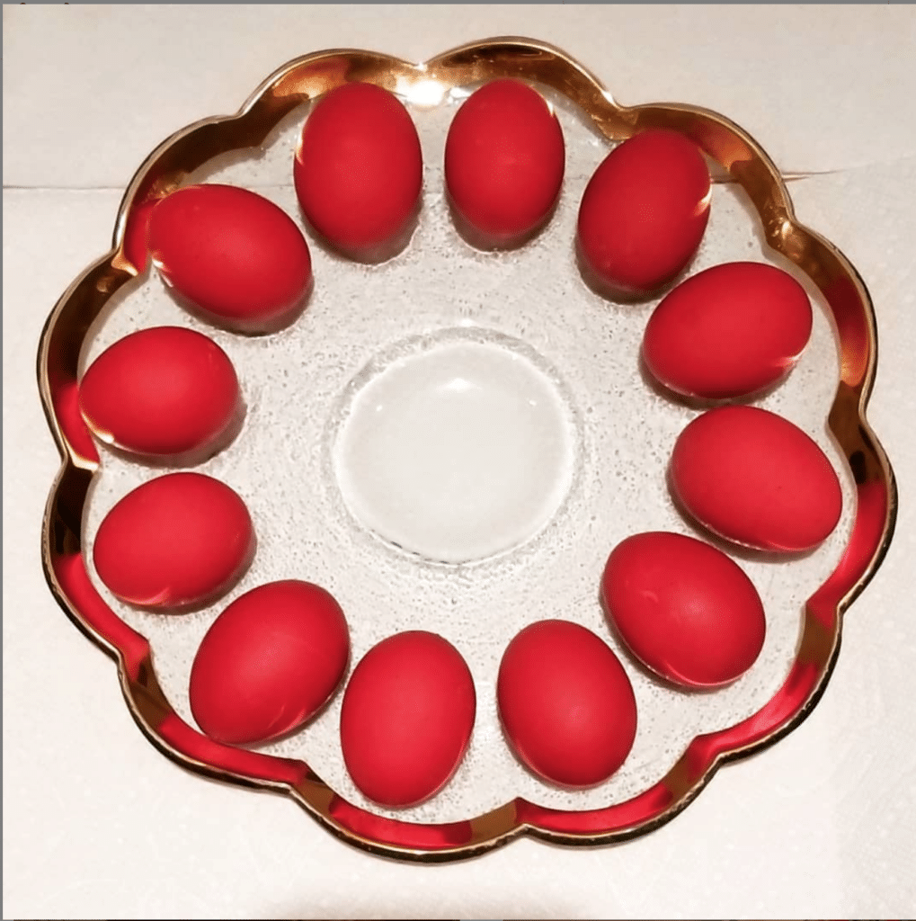 plate with Greek Easter Eggs